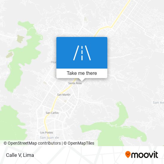 Calle V map