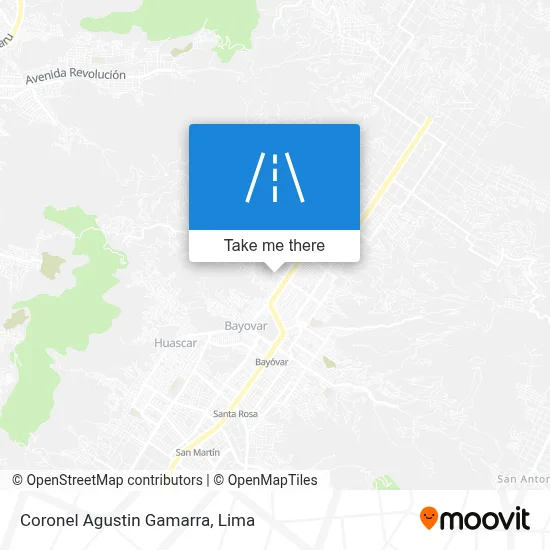 Coronel Agustin Gamarra map