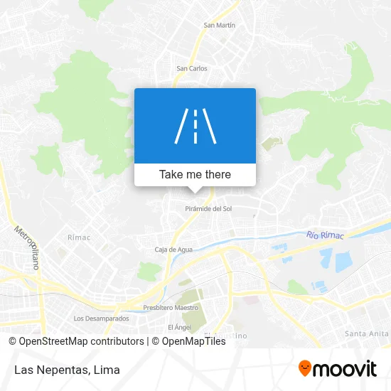 Las Nepentas map