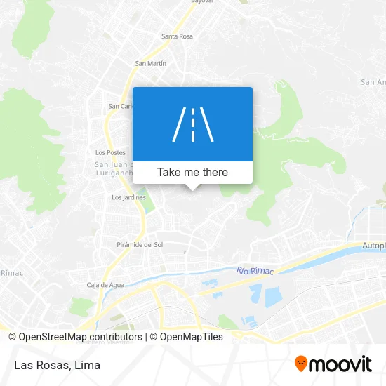 Las Rosas map