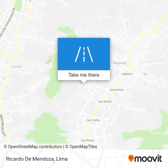 Ricardo De Mendoza map