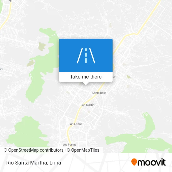 Rio Santa Martha map