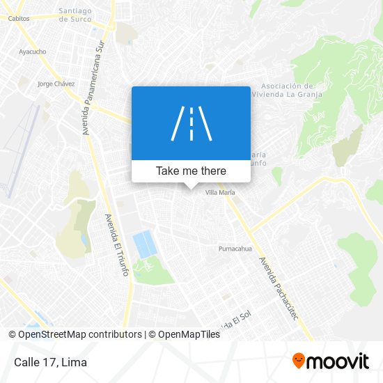 Calle 17 map