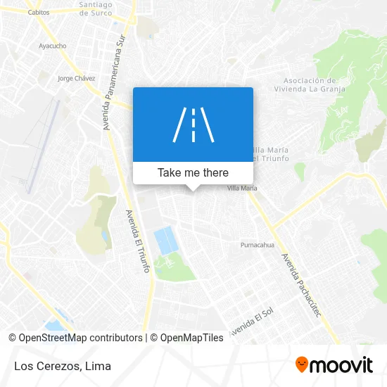 Los Cerezos map