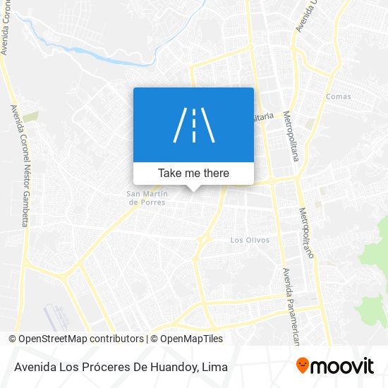 Avenida Los Próceres De Huandoy map