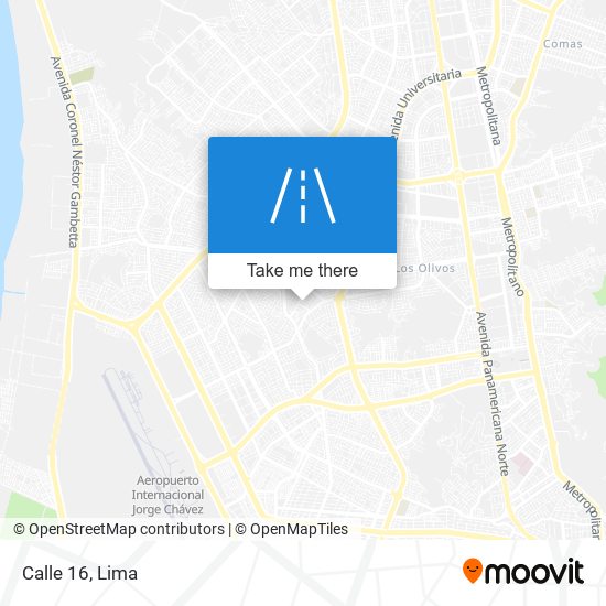 Calle 16 map