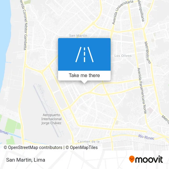 San Martin map