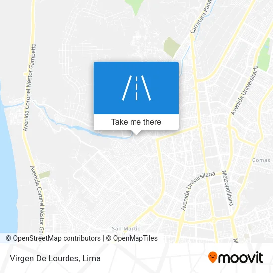Virgen De Lourdes map