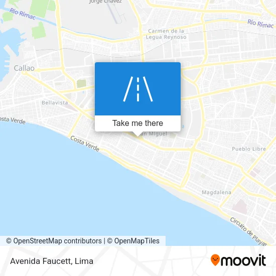 Avenida Faucett map