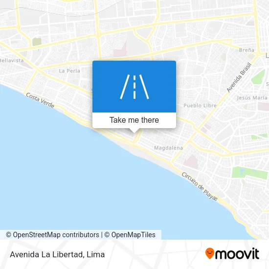 Avenida La Libertad map
