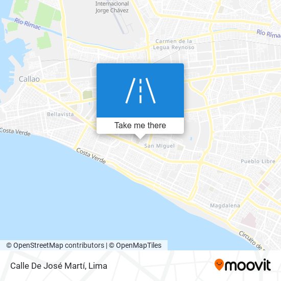 Calle De José Martí map