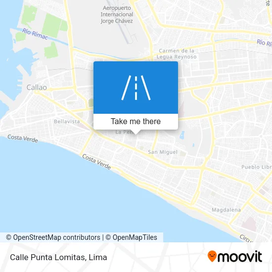 Calle Punta Lomitas map