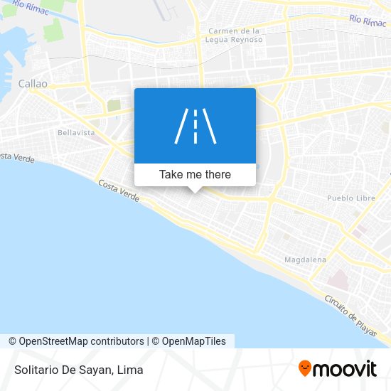 Mapa de Solitario De Sayan