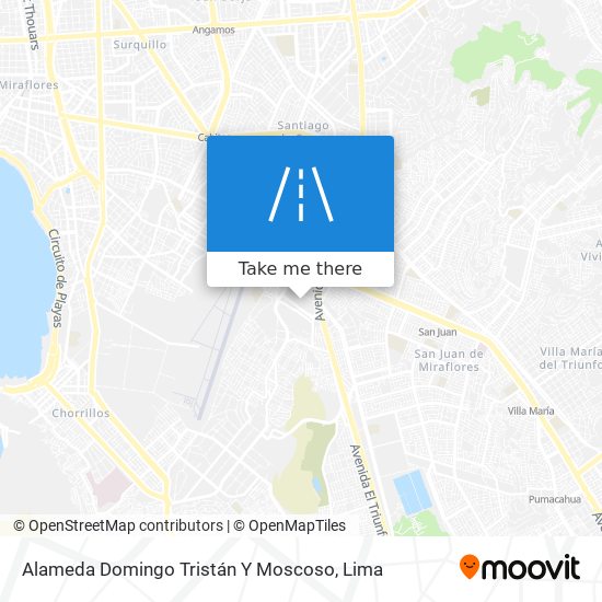 Mapa de Alameda Domingo Tristán Y Moscoso