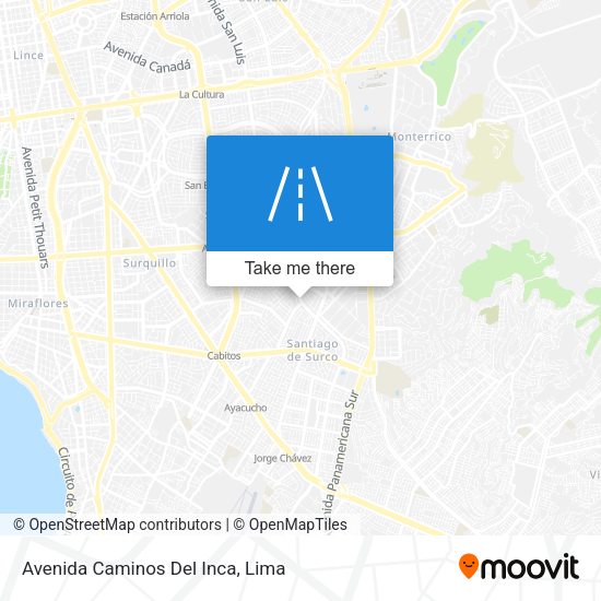 Mapa de Avenida Caminos Del Inca