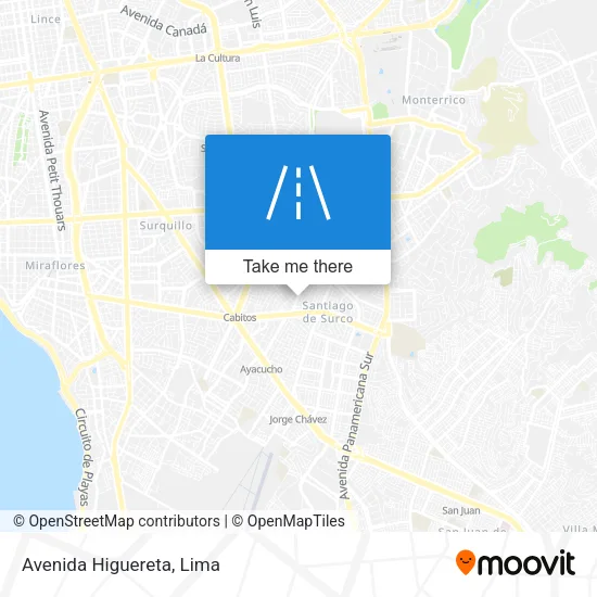 Avenida Higuereta map