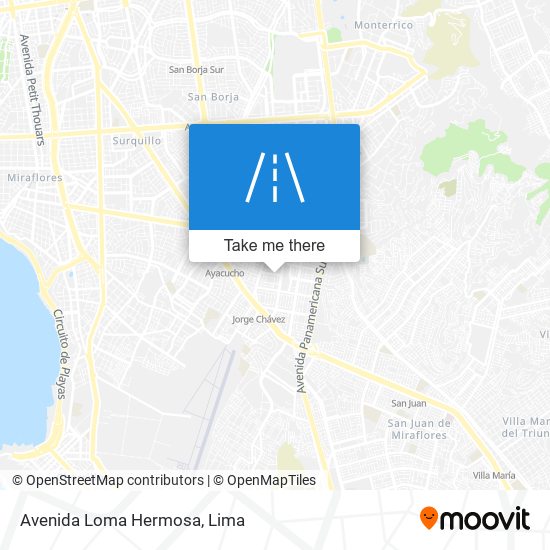Avenida Loma Hermosa map