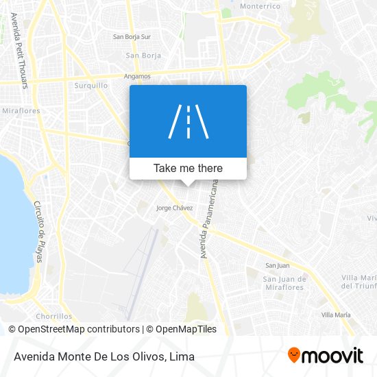 Avenida Monte De Los Olivos map