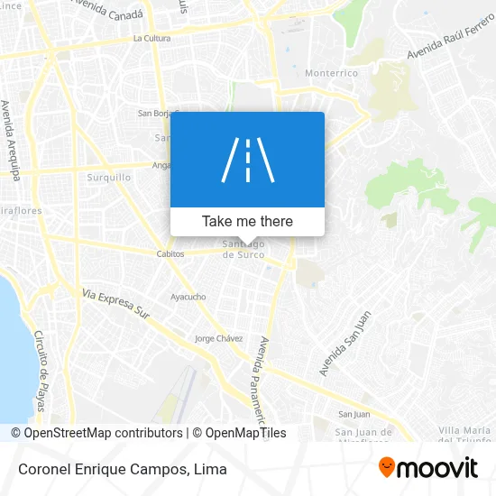 Coronel Enrique Campos map