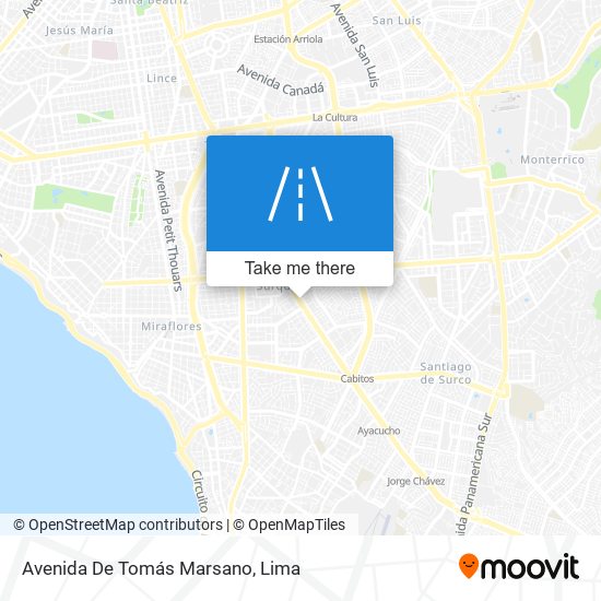 Avenida De Tomás Marsano map