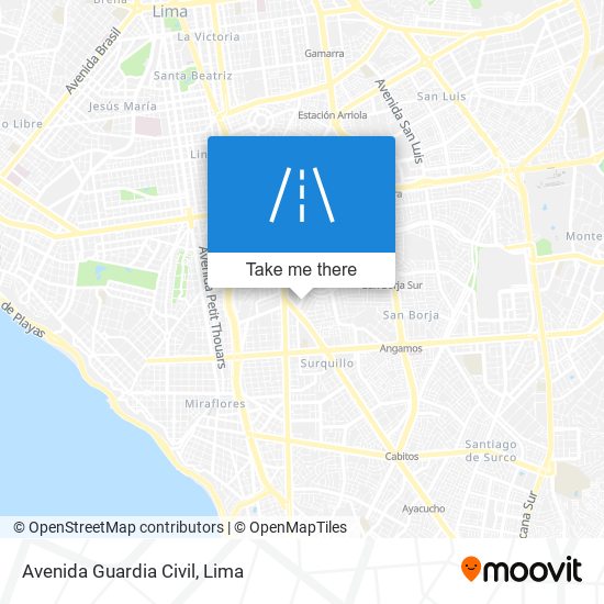 Avenida Guardia Civil map