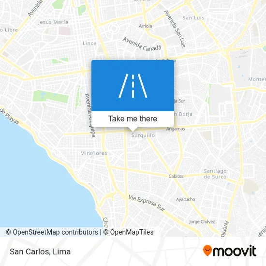 San Carlos map