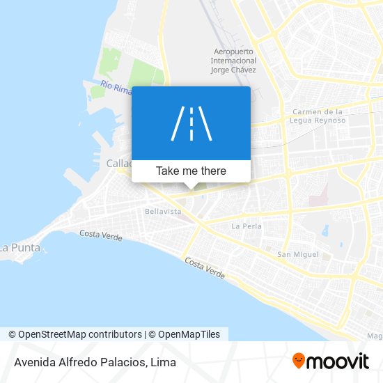 Avenida Alfredo Palacios map