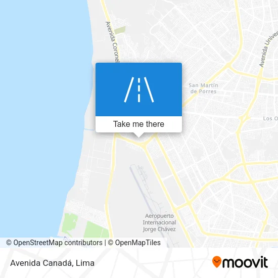 Avenida Canadá map