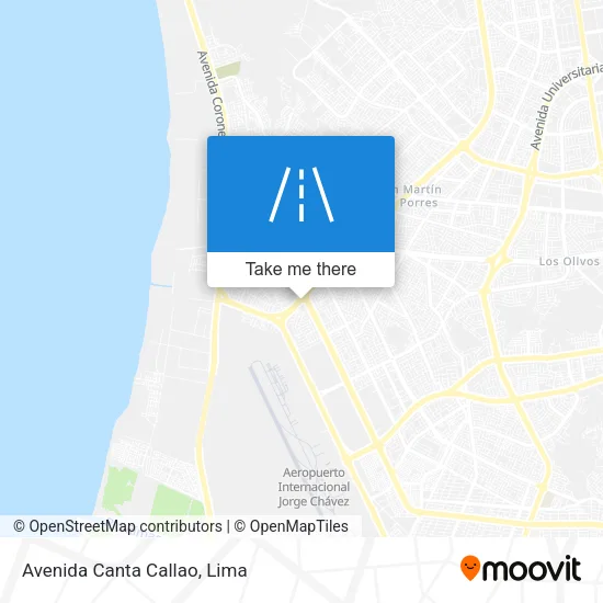 Avenida Canta Callao map