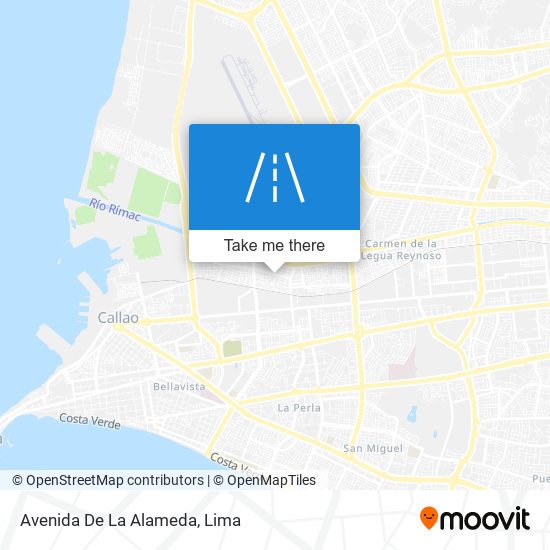 Mapa de Avenida De La Alameda