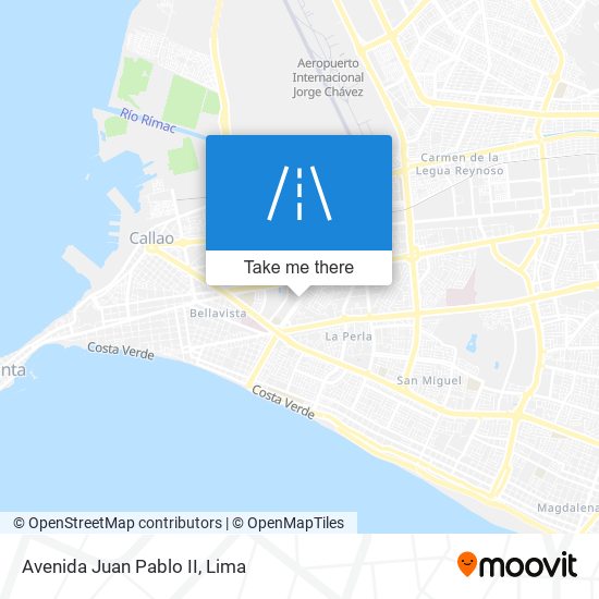 Avenida Juan Pablo II map