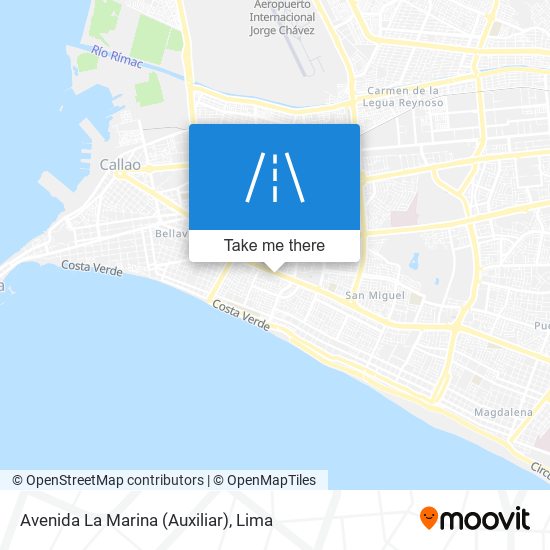 Avenida La Marina (Auxiliar) map