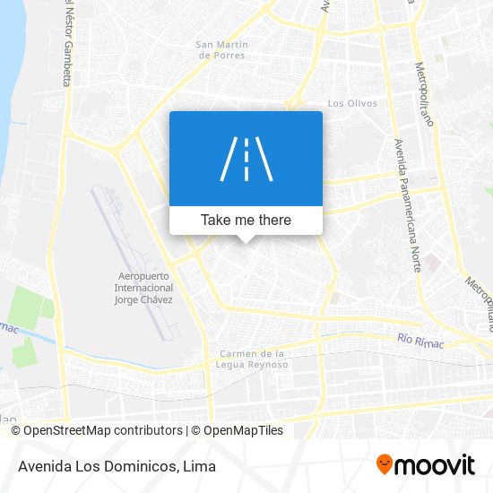 Avenida Los Dominicos map
