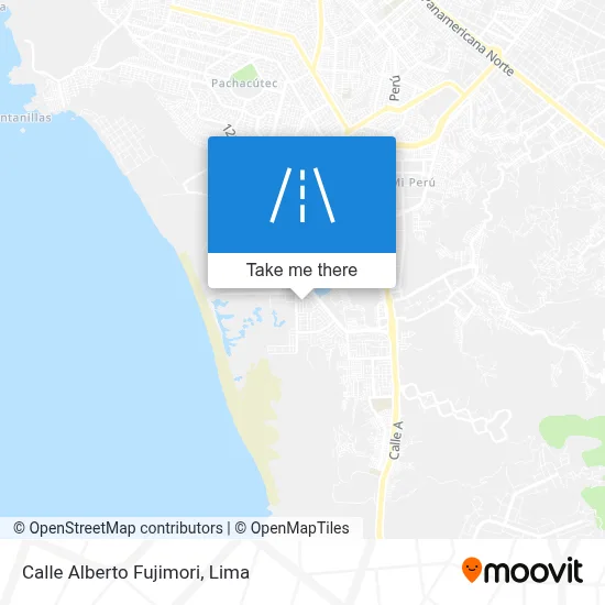 Calle Alberto Fujimori map
