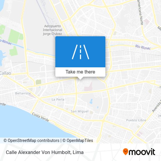 Mapa de Calle Alexander Von Humbolt