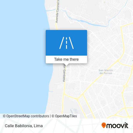 Mapa de Calle Babilonia