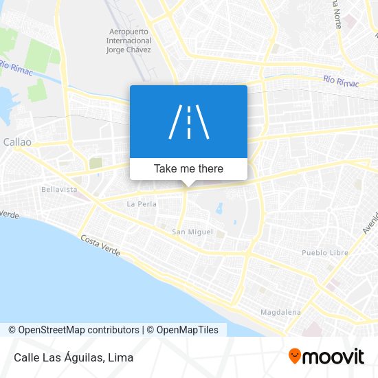 Mapa de Calle Las Águilas