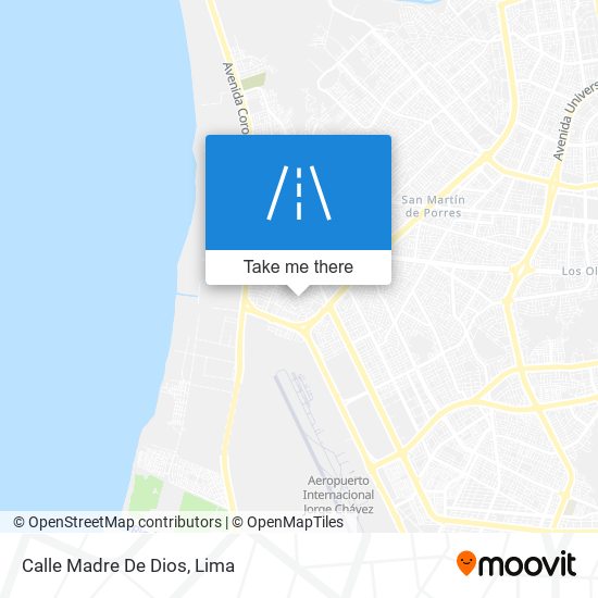 Mapa de Calle Madre De Dios