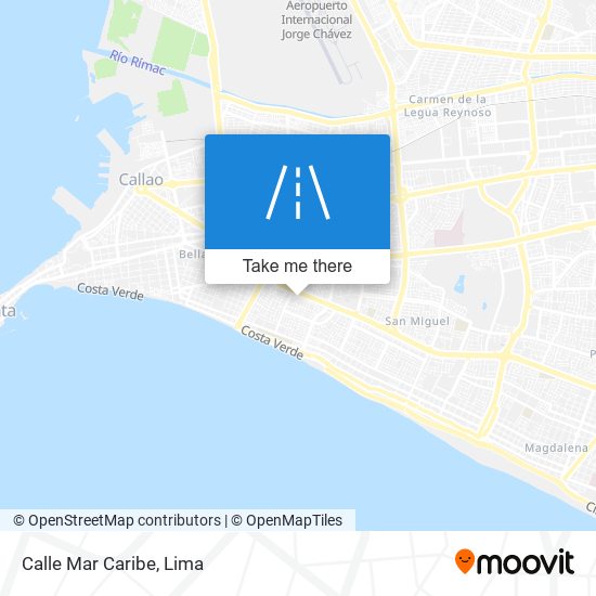 Mapa de Calle Mar Caribe