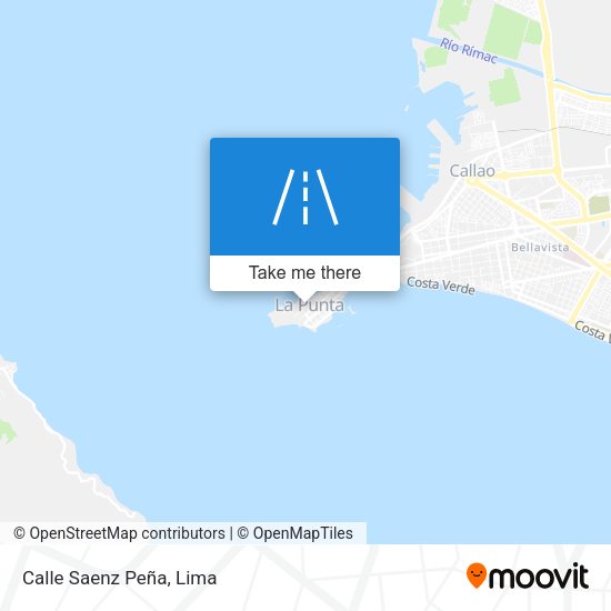 Mapa de Calle Saenz Peña