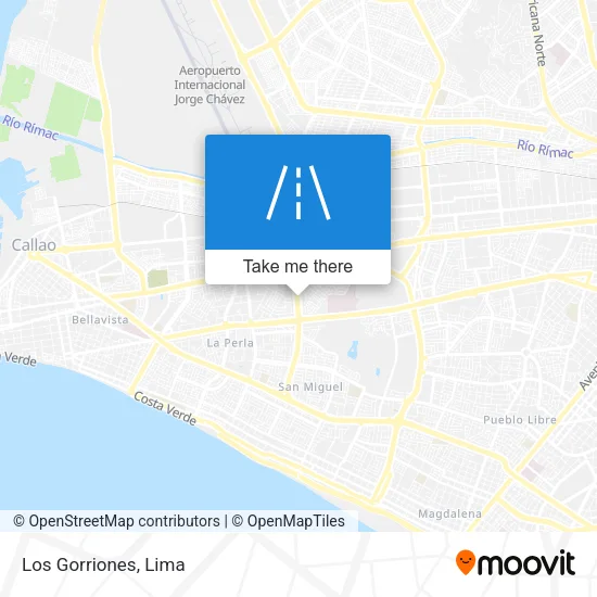 Los Gorriones map