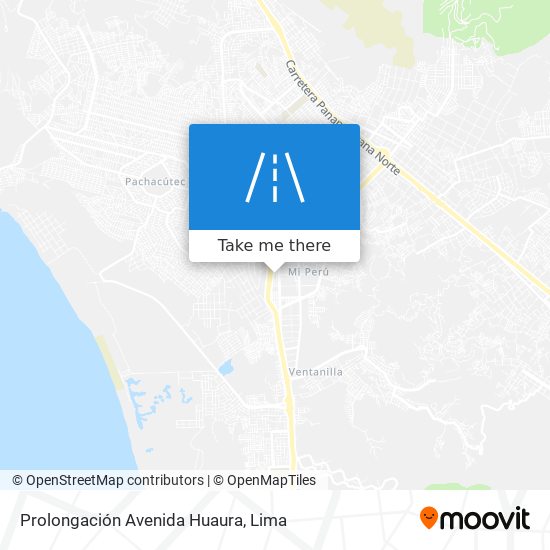 Prolongación Avenida Huaura map