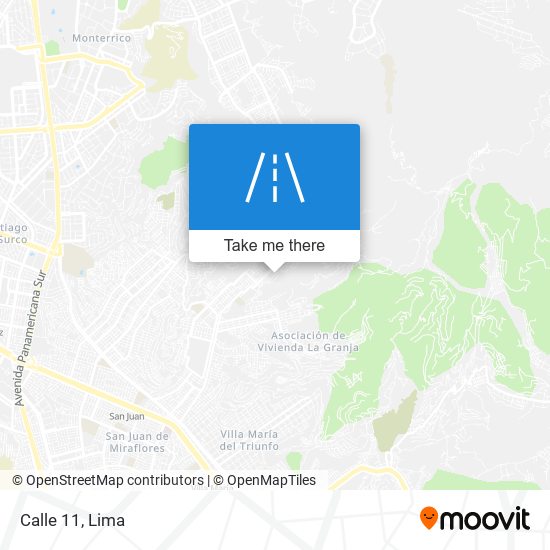 Calle 11 map