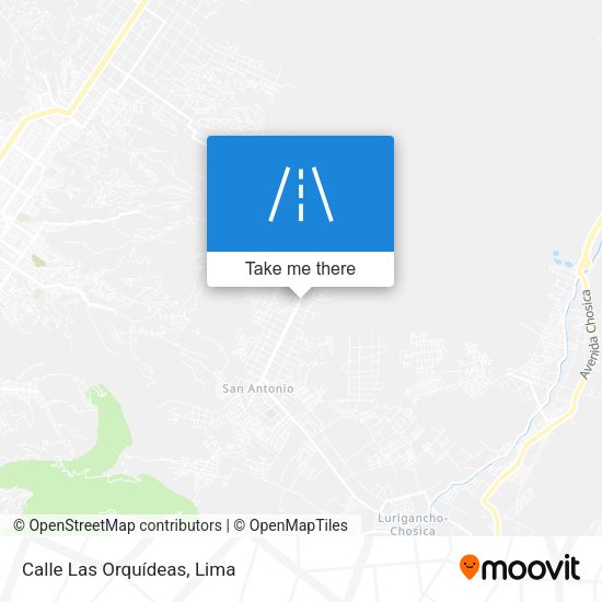 Mapa de Calle Las Orquídeas