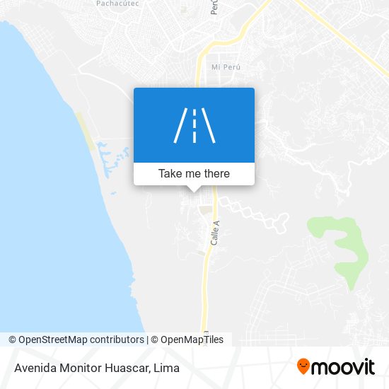 Avenida Monitor Huascar map