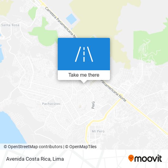 Mapa de Avenida Costa Rica