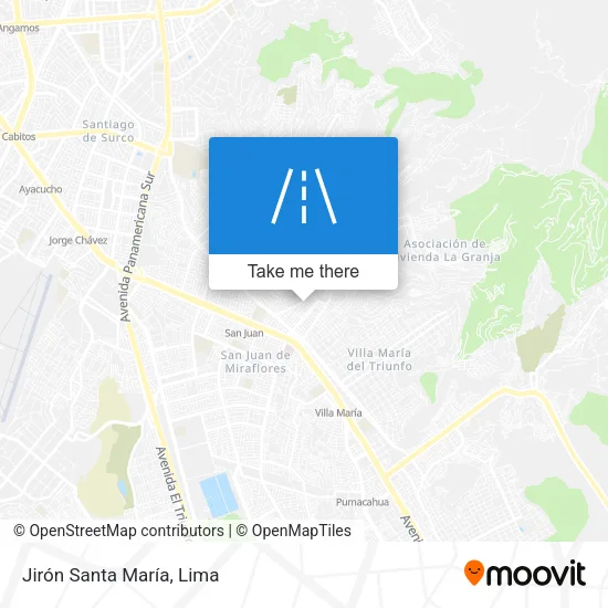 Mapa de Jirón Santa María