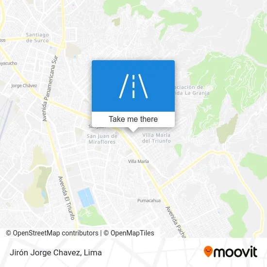 Jirón Jorge Chavez map