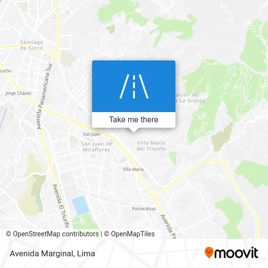 Avenida Marginal map