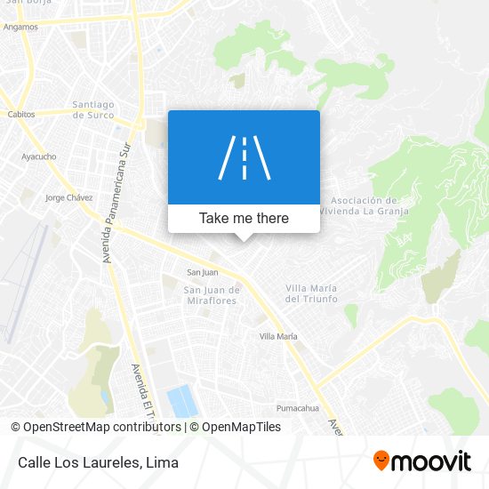 Mapa de Calle Los Laureles